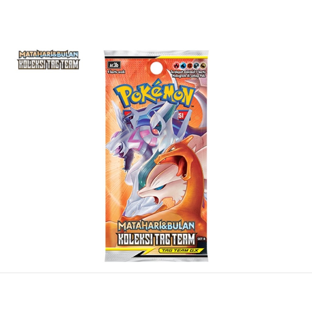 Matahari&Bulan Koleksi Tag Team set B booster pack ac3b kartu pokemon indonesia Tcg