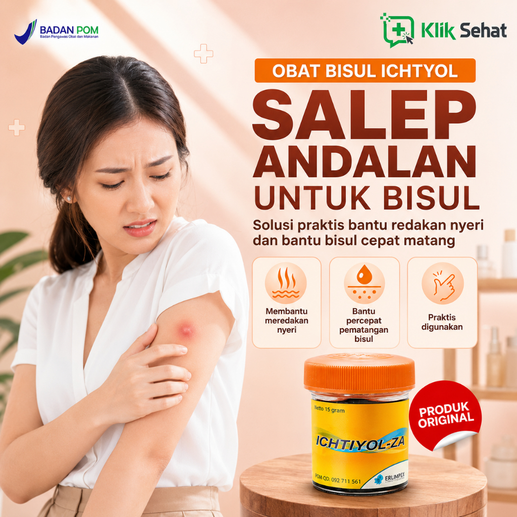 Salep Bisul Ichtiyol Untuk Bisulan Obat Bisul Kering Bisul Basah Dan Bisul Bernanah Ampuh BPOM