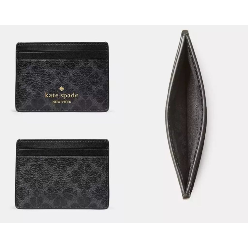 KS spade flower cardcase black