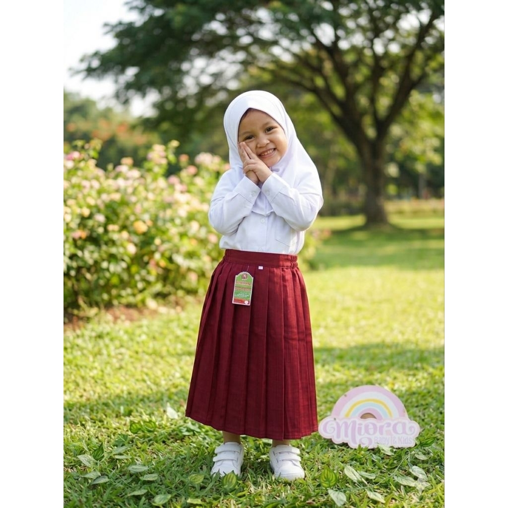 rok anak sd rok panjang warna merah rok anak sekolah sd rok sekolah anak warna coklat pramuka rok wa