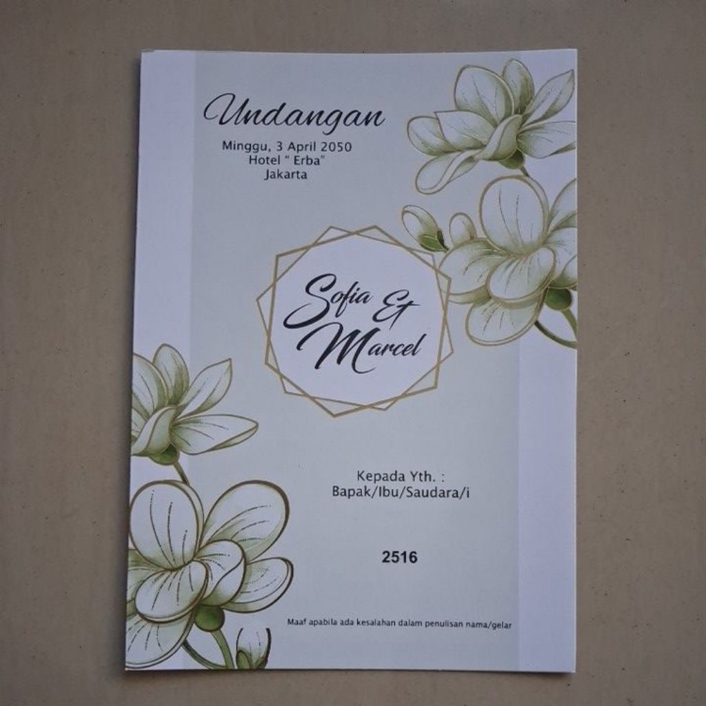BLANKO ERBA 2516 KOSONGAN ECER&GROSIR TANPA PLASTIK OPP