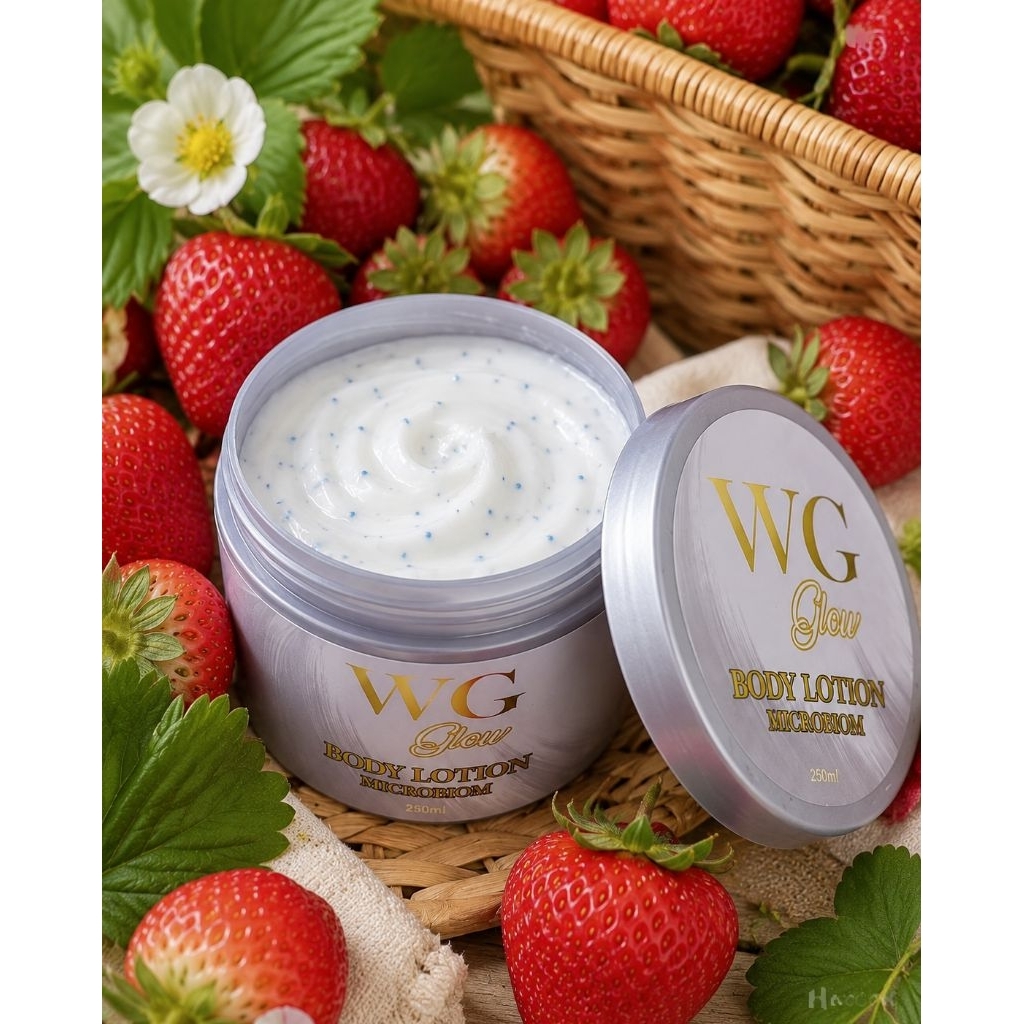 WG GLOW Lotion Pemutih Kulit Tubuh 250ml - Mencerahkan & Melembabkan