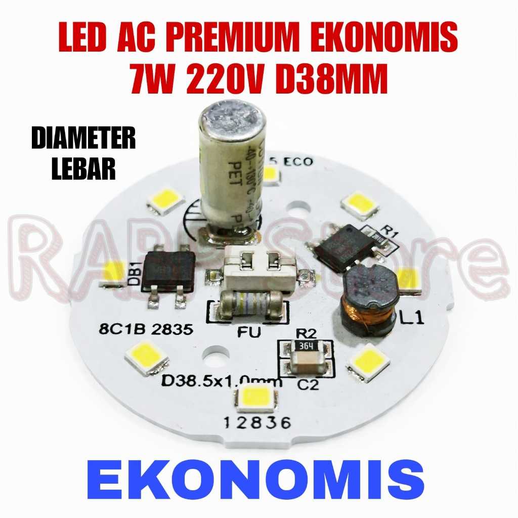 PCB LED AC PREMIUM EKONOMIS 7W PCB LEBAR 220V DIAMETER 38MM - LED AC EKONOMIS 7W 220V