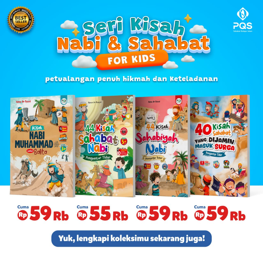 Seri Kisah Nabi dan Sahabat Nabi untuk Anak 44 Kisah Sahabat Nabi Fullcolor