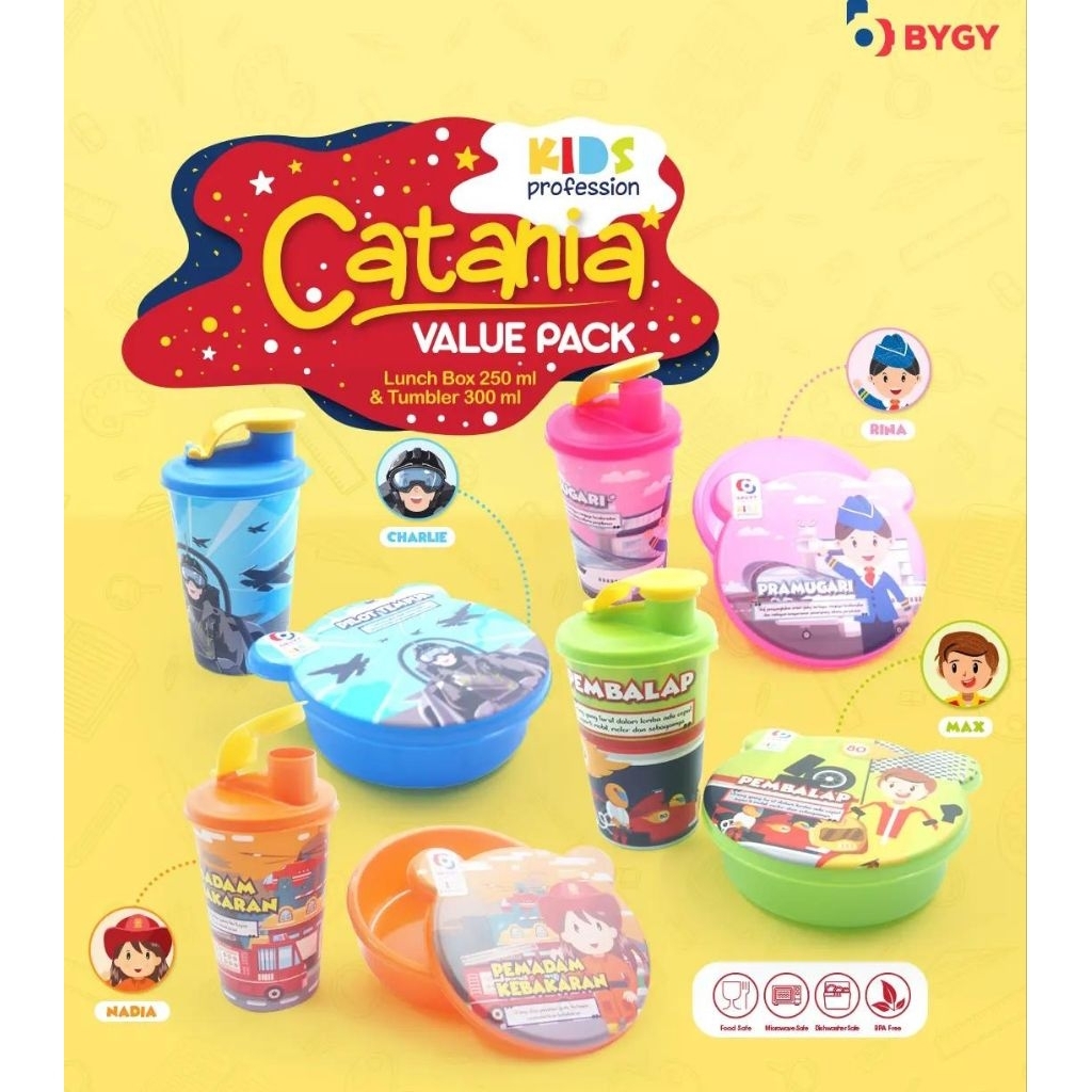 LUCH BOX CATANIA SET BOTOL