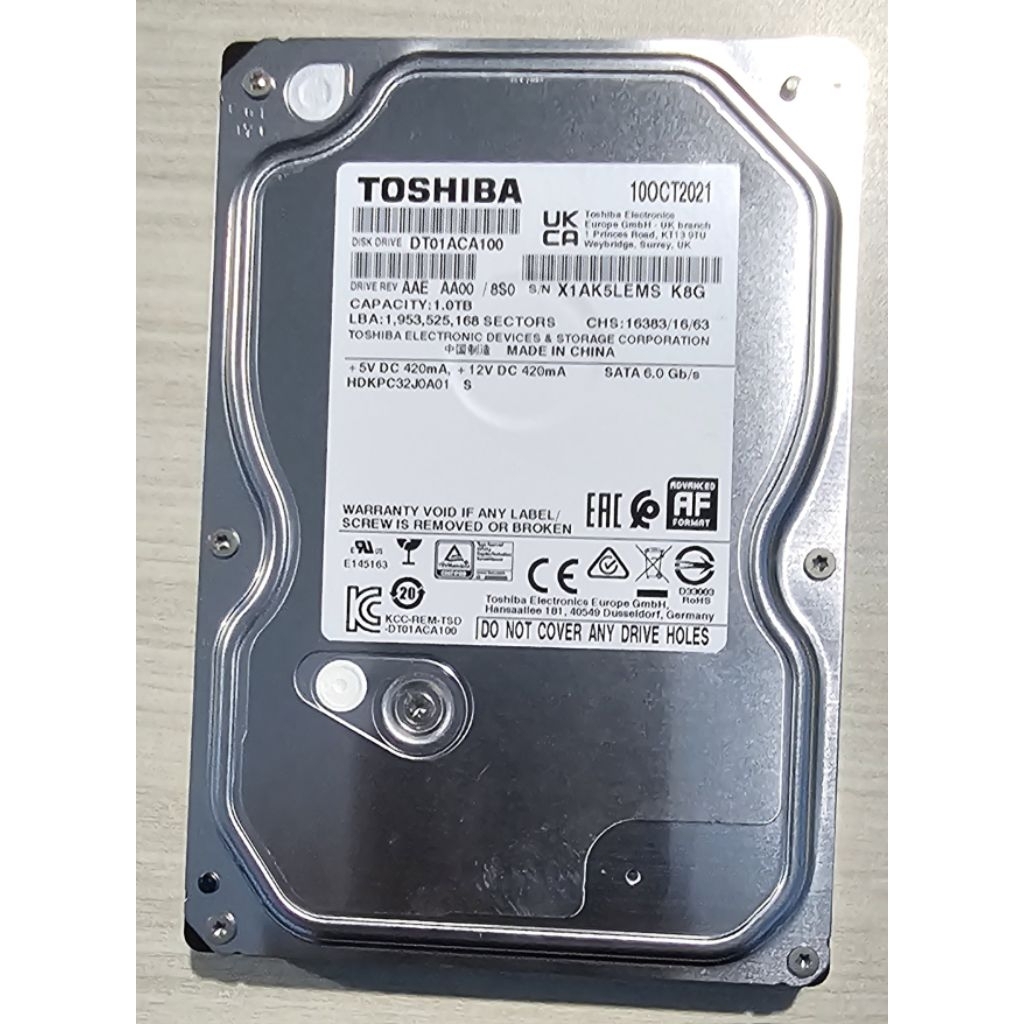 Hardisk cctv toshiba 1TB
