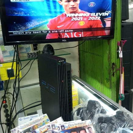 ( Bisa COD ) / Bayar ditempat Playstation 2 optik / PS 2 FAT baca kaset sudah Matrix 5.0