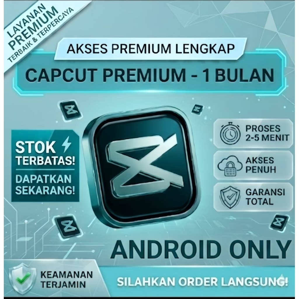 CAPCUT PRO/PREMIUM 1 BULAN 1000+ TEMPLATE VIDEO EDITING ESTETIK PRAKTIS MURAH FOR ANDROID