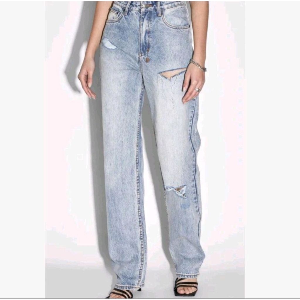 KSUBI WOMEN'S - KSUBI PLAYBACK SKREAM TRASHED - DENIM