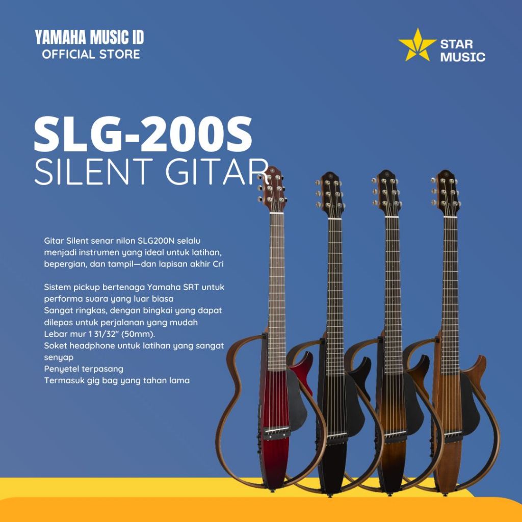 SLG200S TBL- YAMAHA SILENT GITAR SLG 200