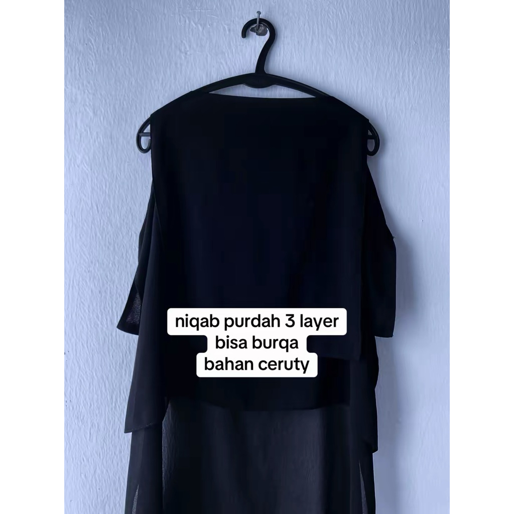 niqab purdah 3 layer