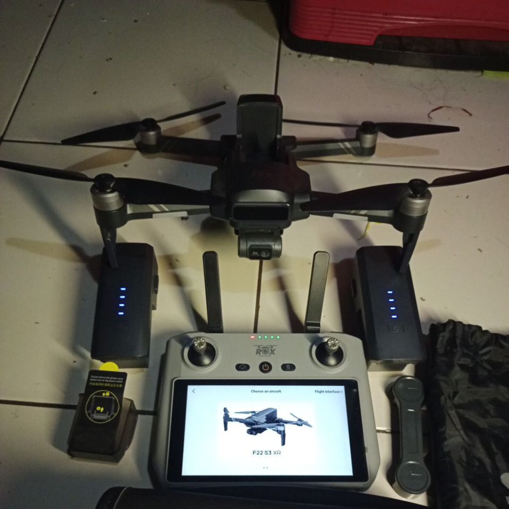 Bisa COD Drone sjrc f22 s3 versi ROX  bekas normal siap terbang dpt 2 baterai
