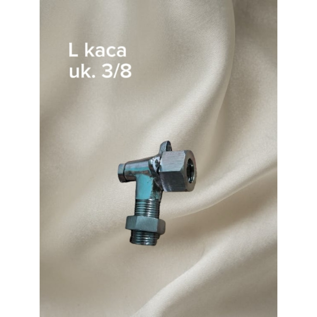 L kaca setrika boiler 3/8
