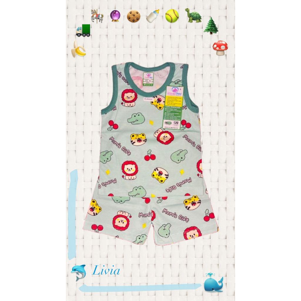 Moms Gift Setelan Anak KUTUNG - Setelan Kensi Anak Laki Laki Baju Main Anak