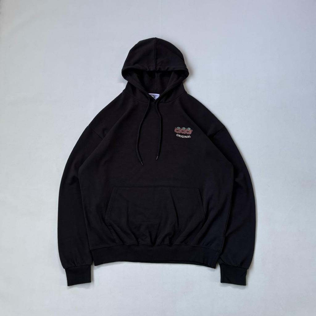 Taco X Market Pullover Hoodie Black Three Little Bears