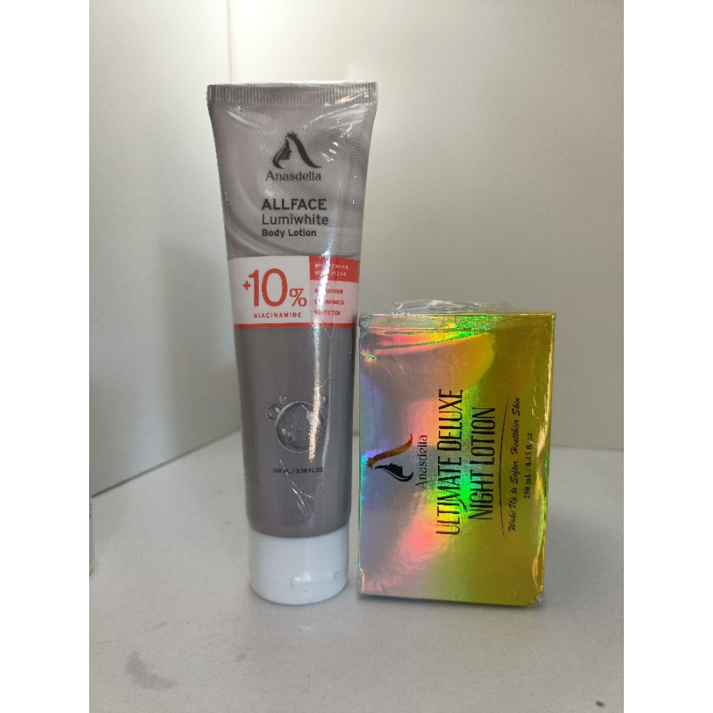 DUO WHITENING ALLFACE : Lumiwhite + Hb Malam Sultan Allface