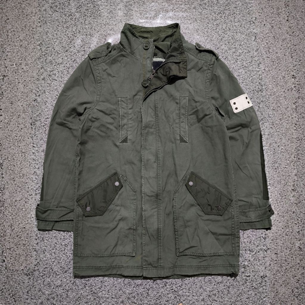 M65 Jacket Vintage Military Field Utility Outerwear Multipocket Parka Full Zip Basic Streetwear