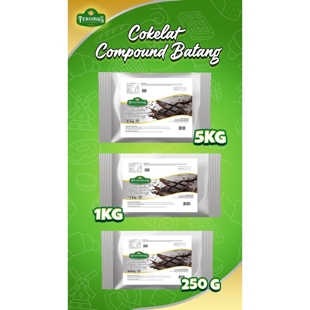 Tekomas coklat compound coklat batang 1 kg