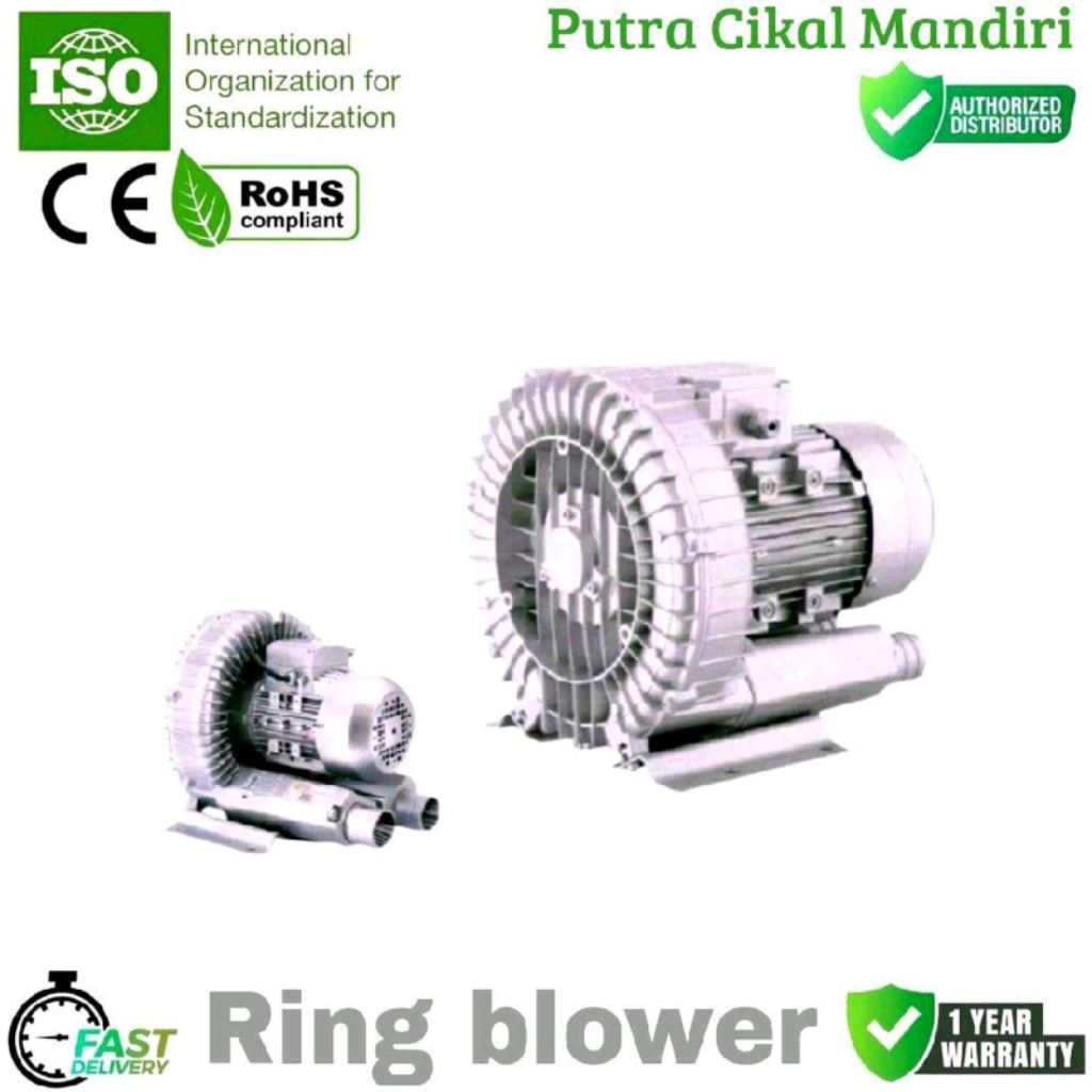 Ring Blower Tambak Udang Kolam Ikan 1HP 220V Blower Kolam 750Watt
