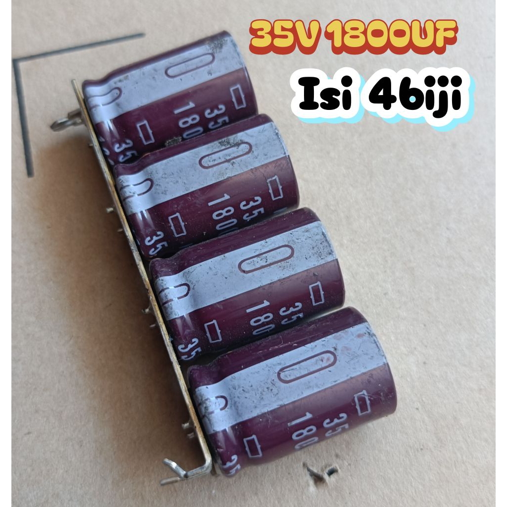 ( 4BIJI ) ELCO 35V 1800UF 4PICS