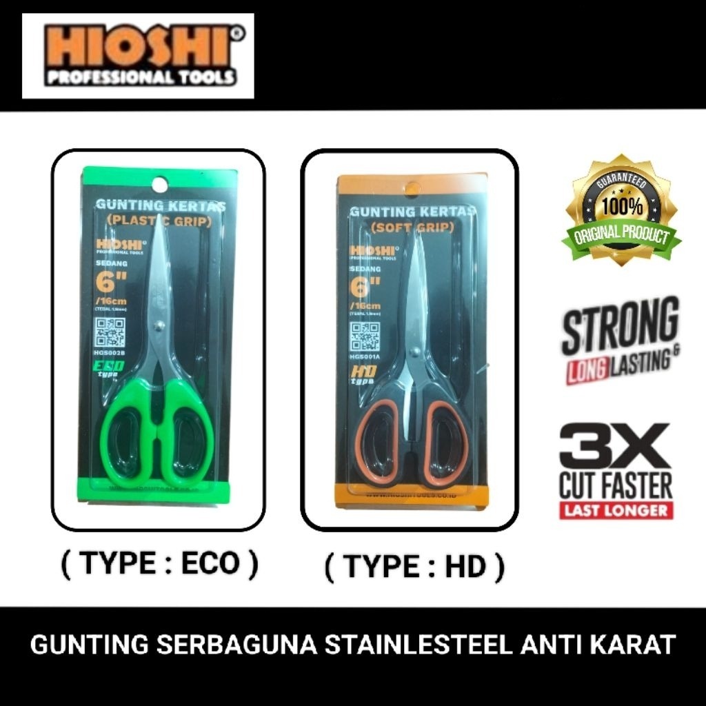 Hioshi Gunting serbaguna stailesteel anti karat