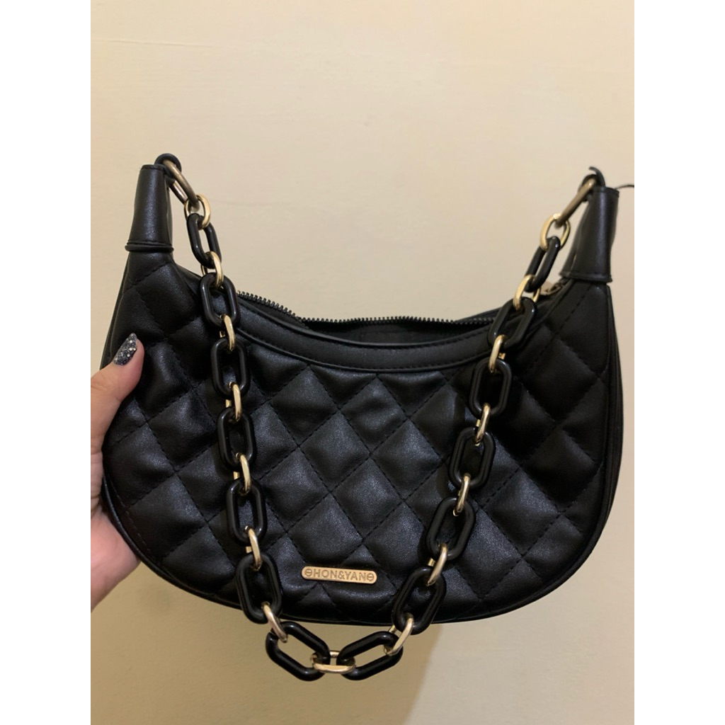 PRELOVED HON&YAN QUILTED SHOULDER BAG
