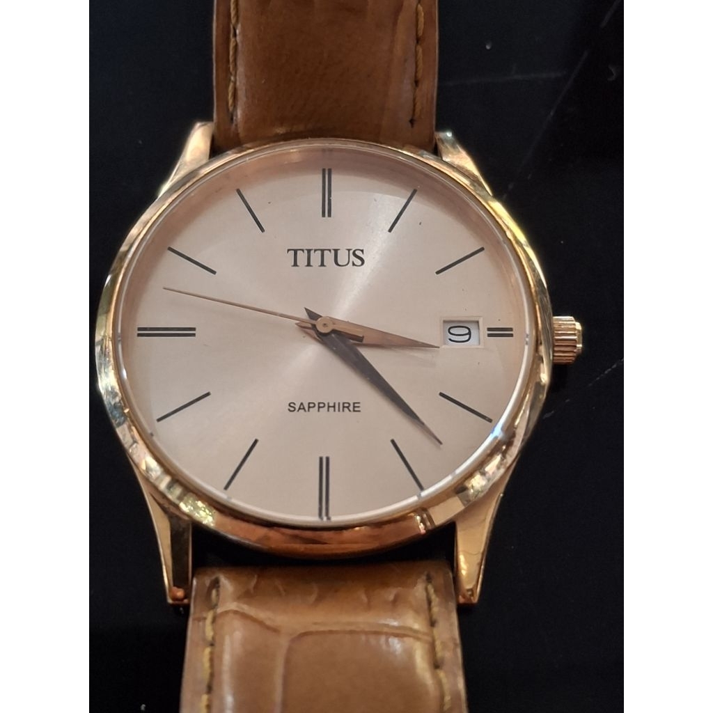 TITUS Quartz Jam Tangan Pria wanita second 1700