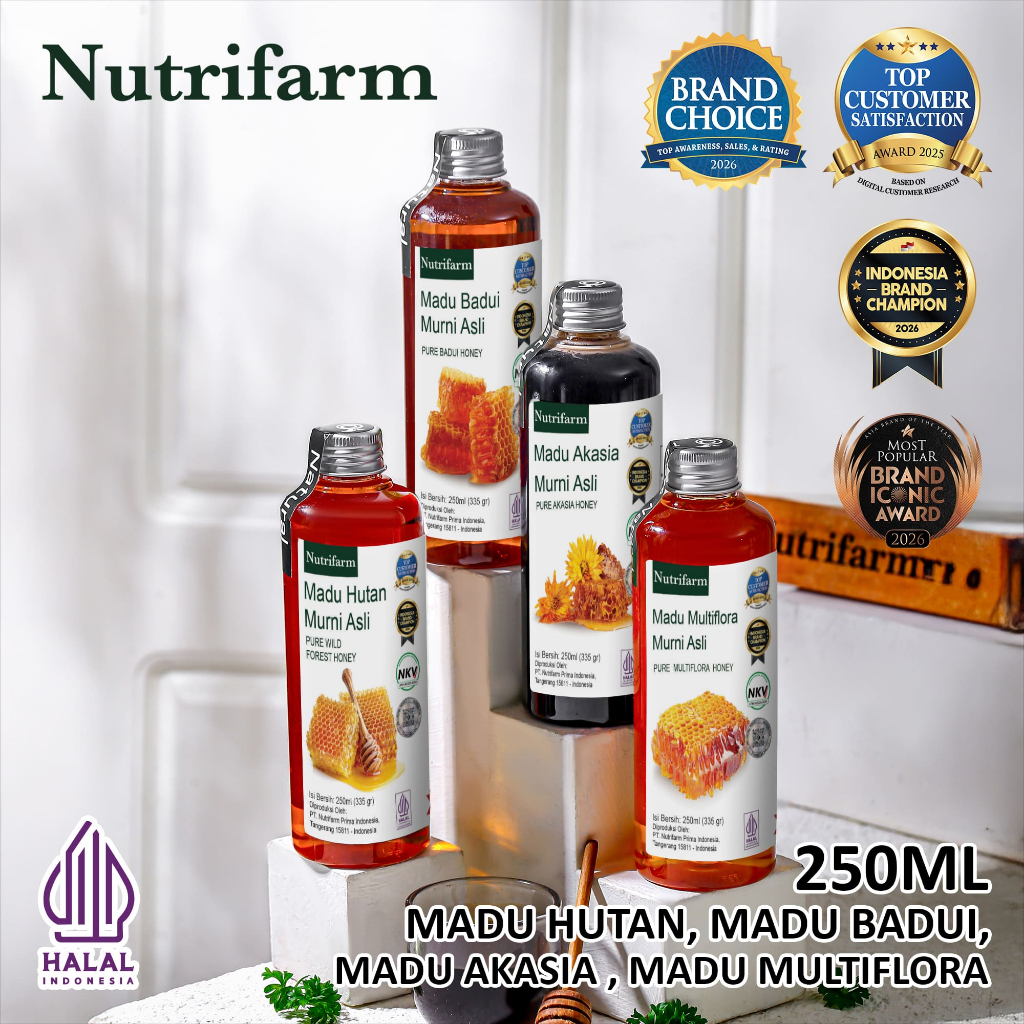 Nutrifarm Madu / Madu Hutan / Madu Baduy / Madu Multiflora / Madu Akasia