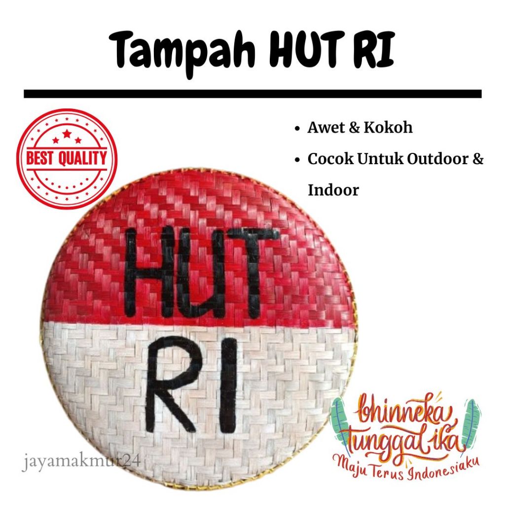 Tampah Lukis merah putih / tampah lukis custom JUMBO / dekorasi dinding