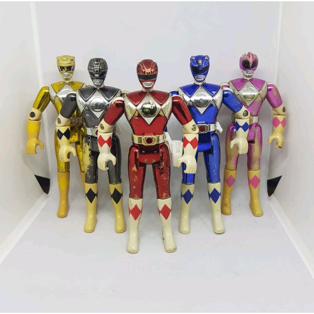 Figure MMPR Metallic Version Complete Set