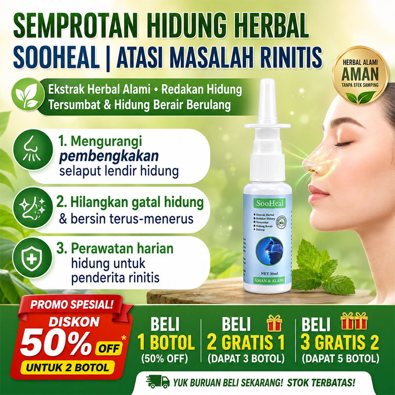 Semprotan Hidung  Semprotan Obat Bersin & Hidung Tersumbat  30ml Nasal spray legakan hidung tersumba