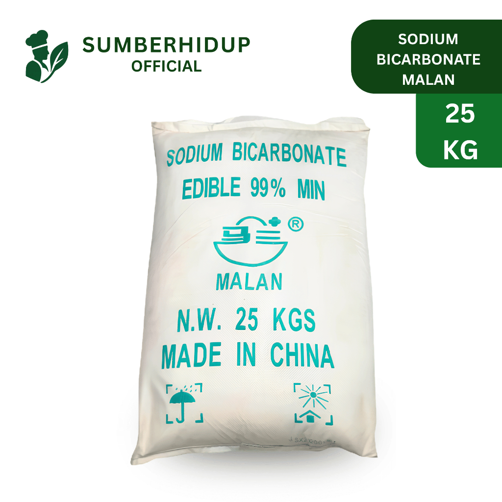Soda Kue Malan 25 kg 1 Sak - Sodium Bicarbonate Food Grade Natrium Bikarbonat Pengembang Kue Roti Ma