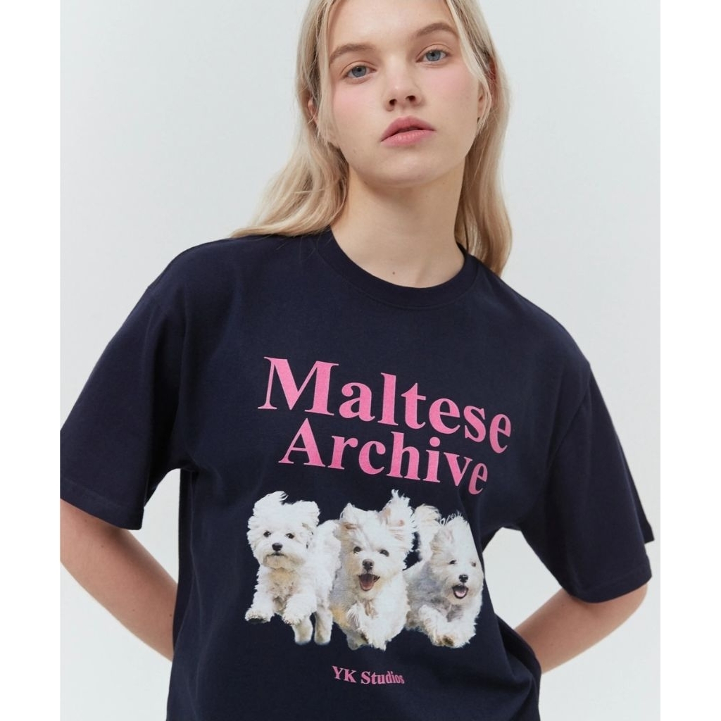 Maltese Archive Navy T-shirt