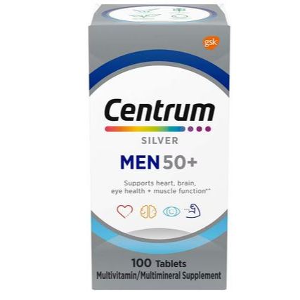 CENTRUM Silver Men 50+ Multivitamin 100 Tablets (SINGAPORE)