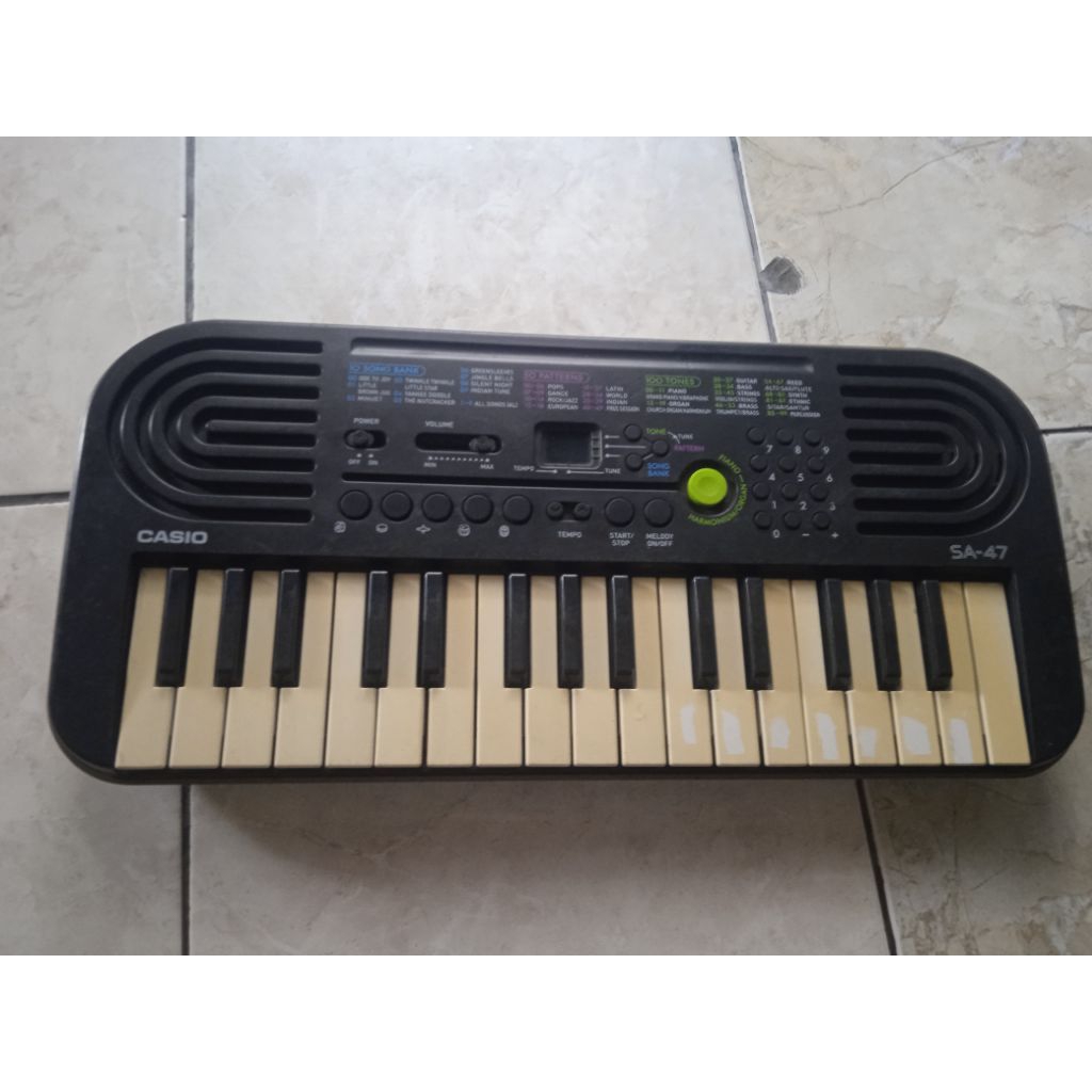 piano casio sa 47 bekas normal