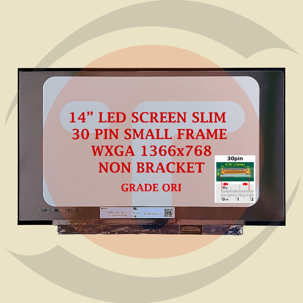 LCD LED Untuk Lenovo Ideapad 330S-14IKB S145-14 S145-14API S145-14IGM Ryzen 3 3200U 14" SLIM 30 PIN 