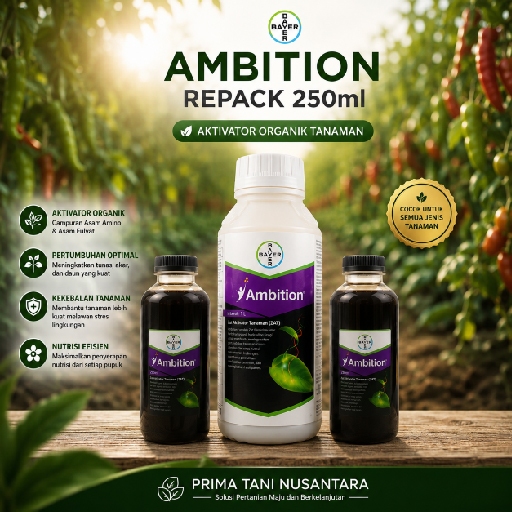 AMBITION Bayer Repack 250ml - Rahasia Daun Lebat, Akar Kuat & Tanaman Anti Stres