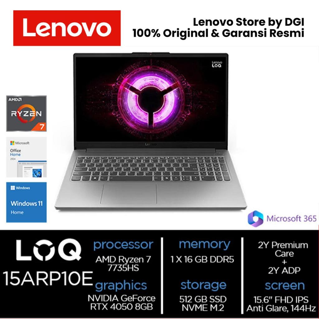 Lenovo LOQ 15ARP10E Essential 83S0001BID | Ryzen 7 7735HS Luna Grey