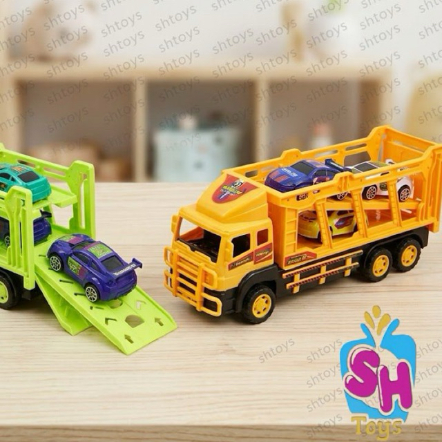 Mainan Anak Mobil Truk towing  isi 3 mobil terbaru/BP8033