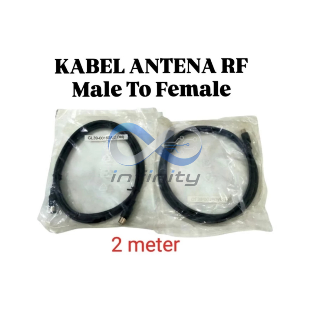 KABEL Antena RF Loop Male to Female Jack to Soket TV Antena 2m