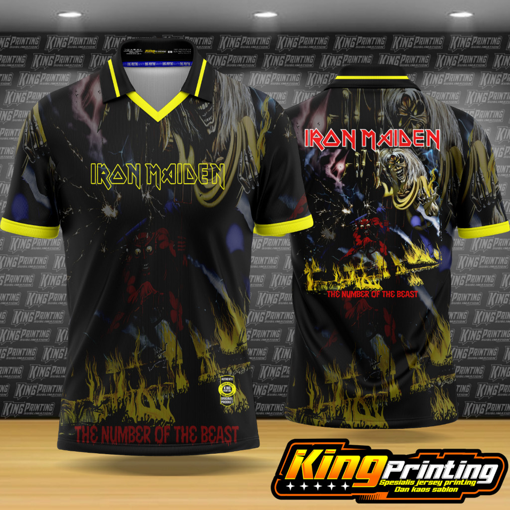 jersey band metal iron maiden full printing