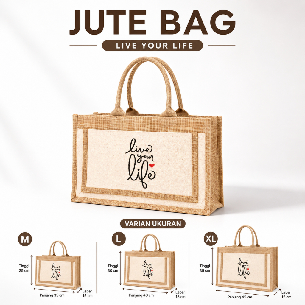 Tas Goni Laminasi / Tas Karung Goni Laminasi / Jute Bag - ON CANVAS II