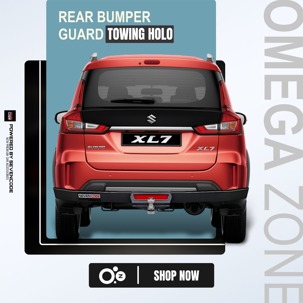 REAR BUMPER GUARD HOLO - TOWING PENGAMAN BELAKANG BY SEVENCODE - SUZUKI XL7 XL 7
