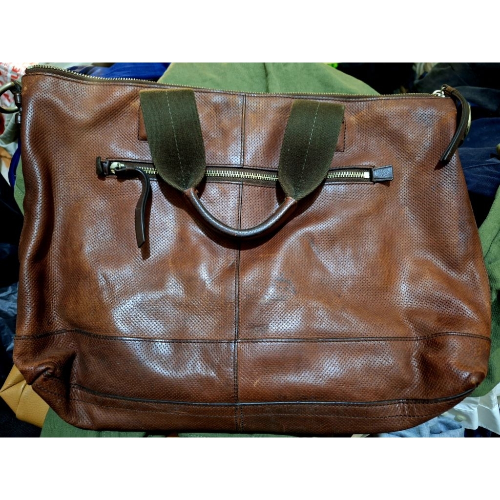 COACH LEATHER MESSENGER BAG