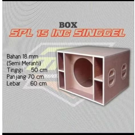 box speaker box spl 15inch bahan triplek 18mm