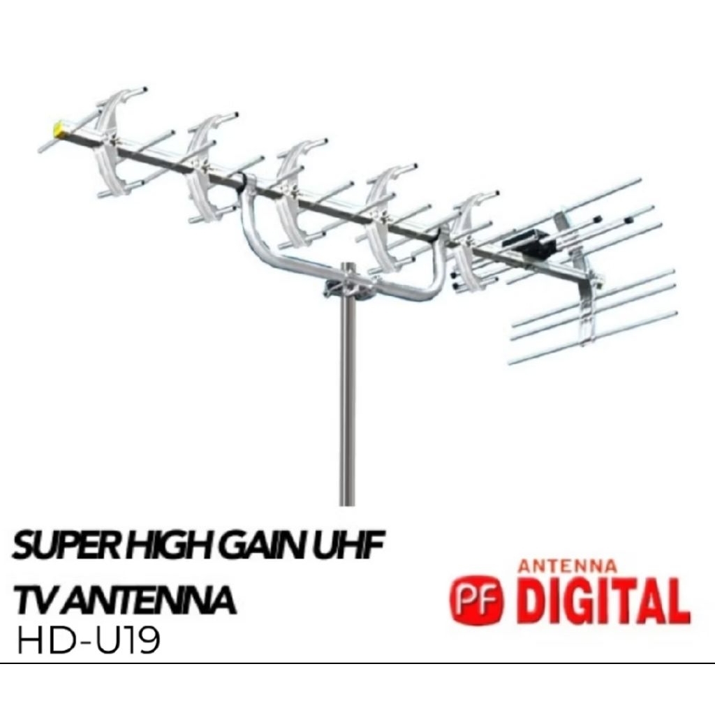Antena Anten Antenna Luar Digital PF HDU19 TV Outdoor HDU19 HDU 19