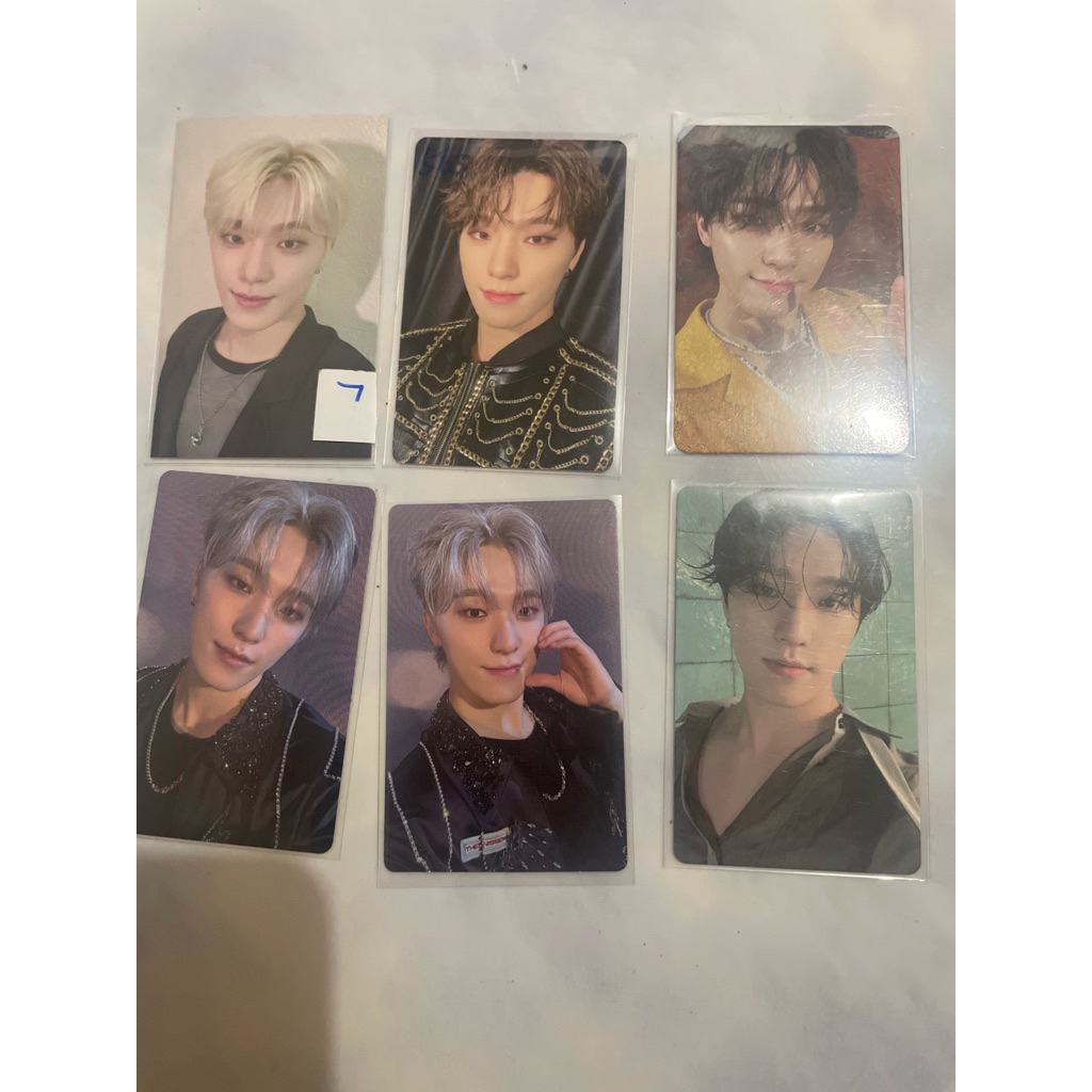Photocard Dino seventeen, Photocard Dino heaventh, Dino face The Sun, Dino FS Kyocera