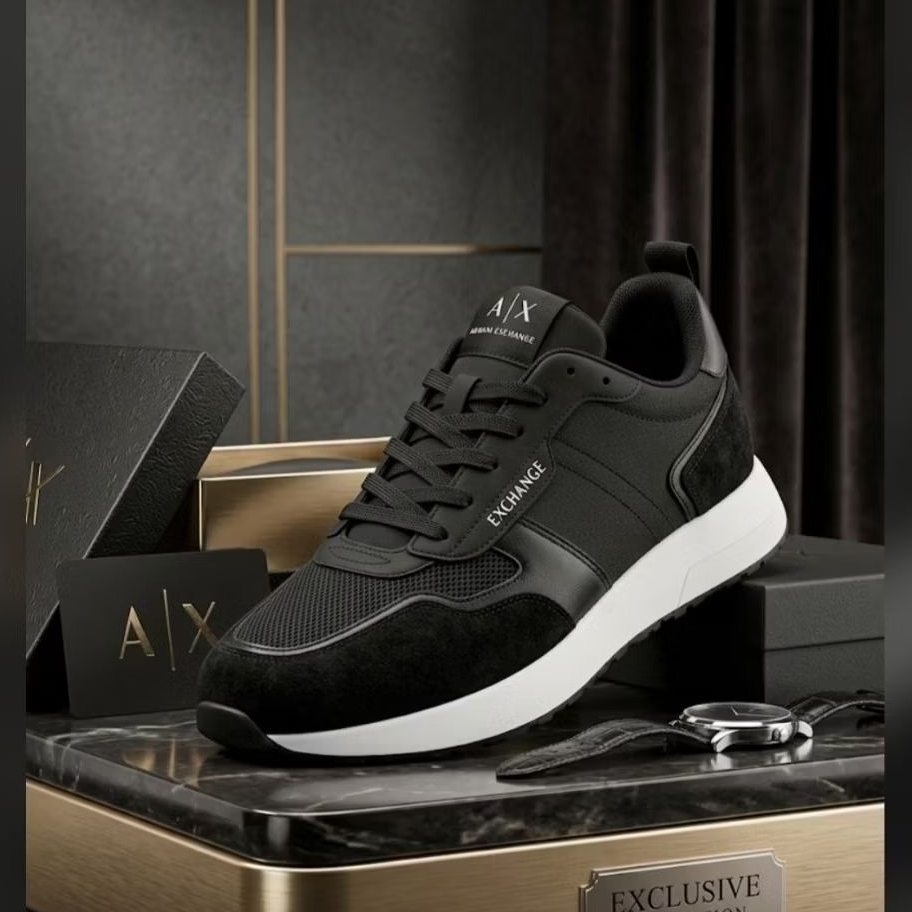 Sepatu Armani Exchance Black
