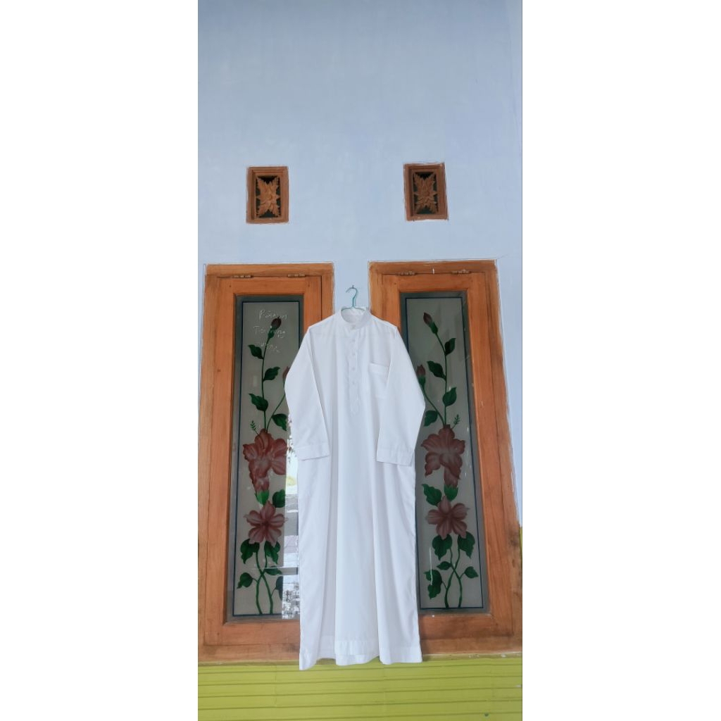 GAMIS PRIA PUTIH PL BRAND HADIYATUL HAJANAH