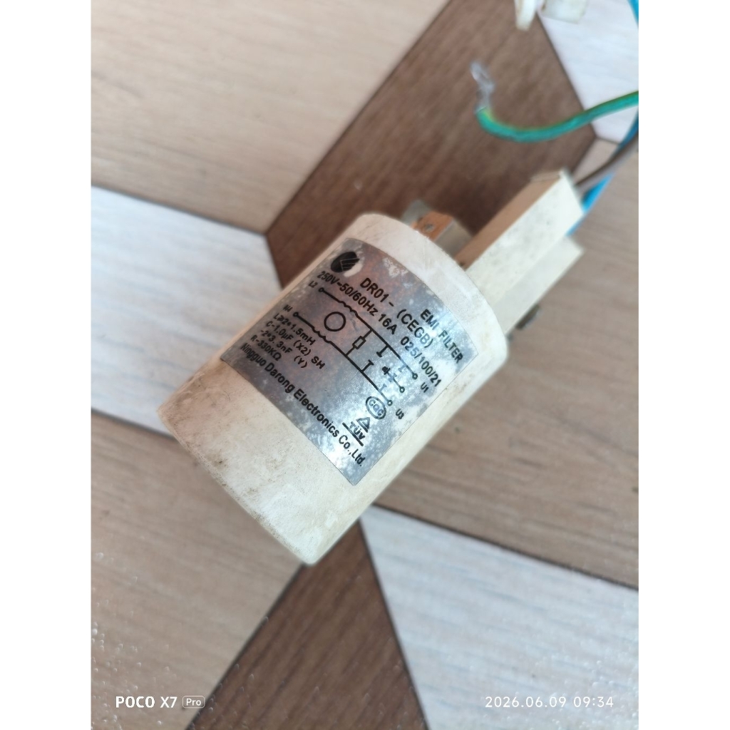 kapasitor EMI filter mesin cuci Sharp front loading original second